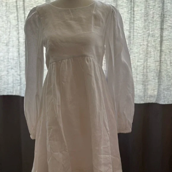 Reformation Ramone Linen Dress White - Size XS - Picture 5 of 6